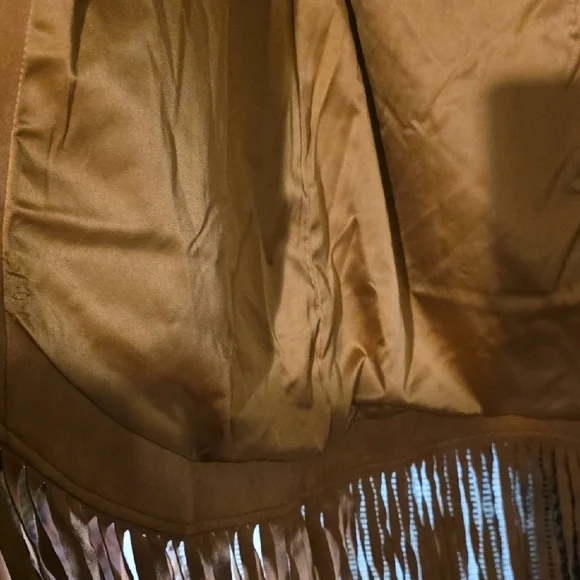 AmericanWEST CAROLYN Pollack Women's Faux Suede Fringe Jacket - Picture 7 of 10